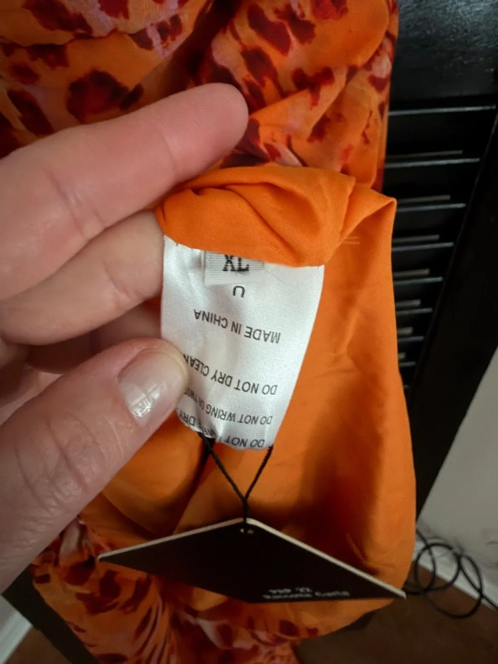 NWT Love & Lemonade Orange Leopard Mini Dress Size XL - Picture 6 of 10